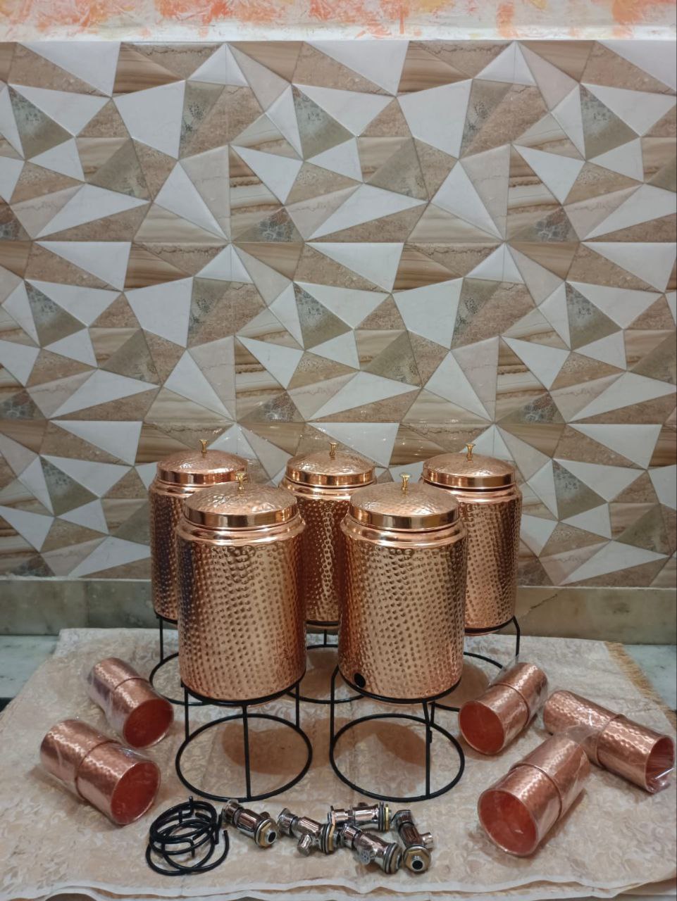 Copper Tank Standard Set (5L & 2Cups) | 純銅儲水桶套裝 - 5公升及2銅杯