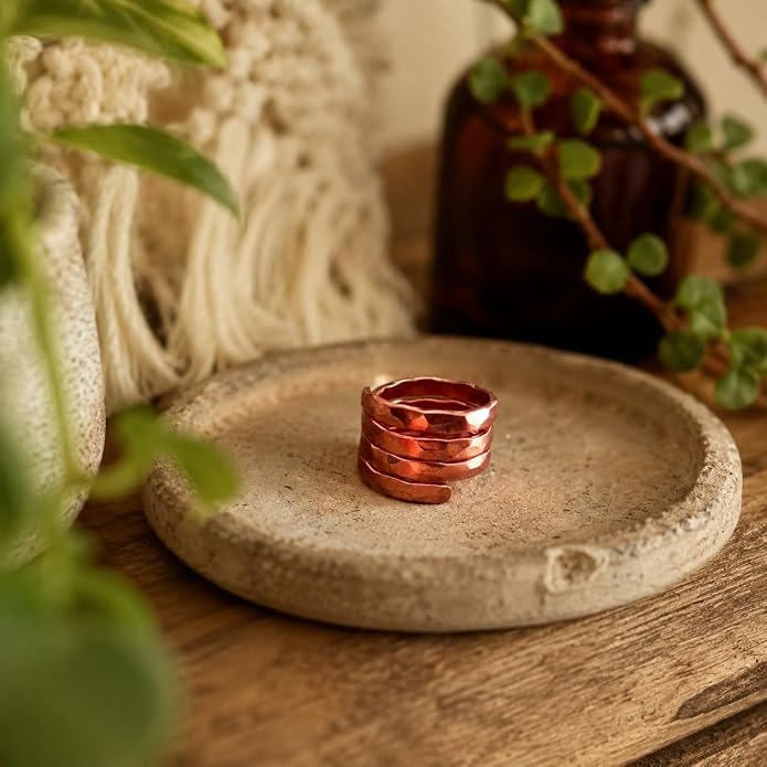 Hammered Thumb Copper Ring |手工錘打純銅大拇指戒指 (#YS031)