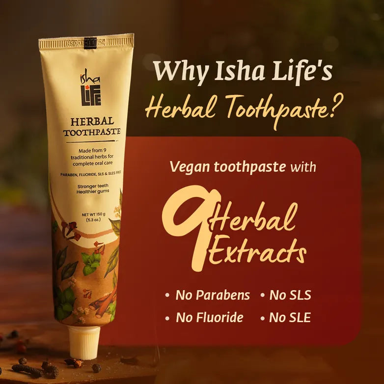 Ayurvedic Herbal Toothpaste | 阿育吠陀混合草本牙膏 無氟配方 150 gm (Pack of 4)