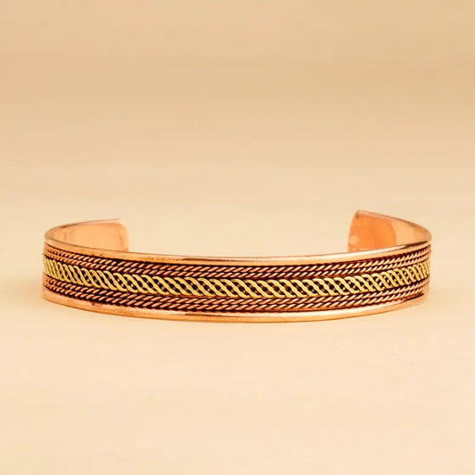 Copper & Brass Combined Adjustable Bracelet |銅黃銅組合可調式手鐲 (#YS004)
