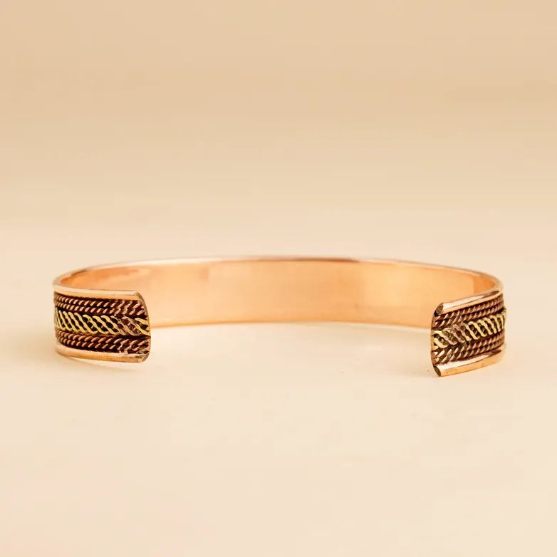 Copper & Brass Combined Adjustable Bracelet |銅黃銅組合可調式手鐲 (#YS004)