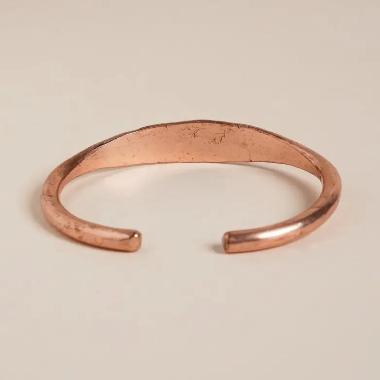 Aum Namah Shivaya Copper Bracelet |Om Namah Shivay 梵咒可調式手工錘紋銅手鐲 (#YS001)
