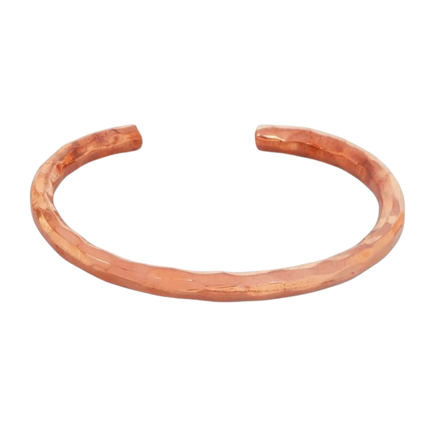 Hammered Solid Copper Bracelet | 復古錘打純銅實心手鐲 (YS023)