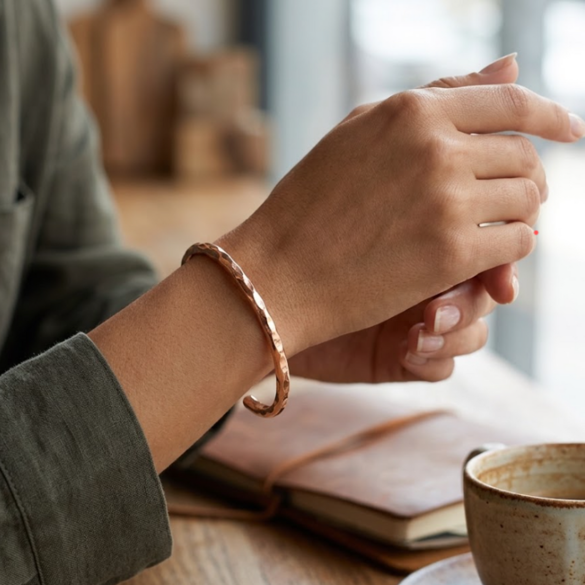 Minimalist & Hammered Copper Bracelet | 極簡素面拋光純銅手鐲 (#YS049)
