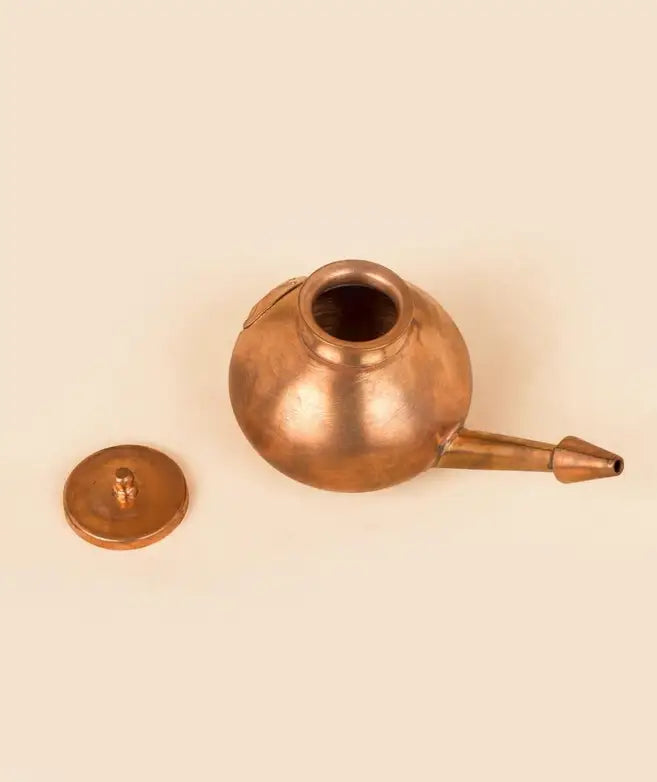 純銅洗鼻壺 (Jala Neti Pot)｜瑜伽士淨化法工具