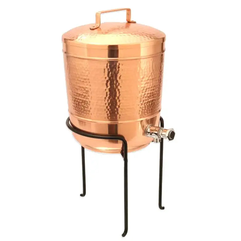 Hammered Copper Isha Storage Pot (8L) ｜ 純銅手工錘紋儲水桶 - 8公升