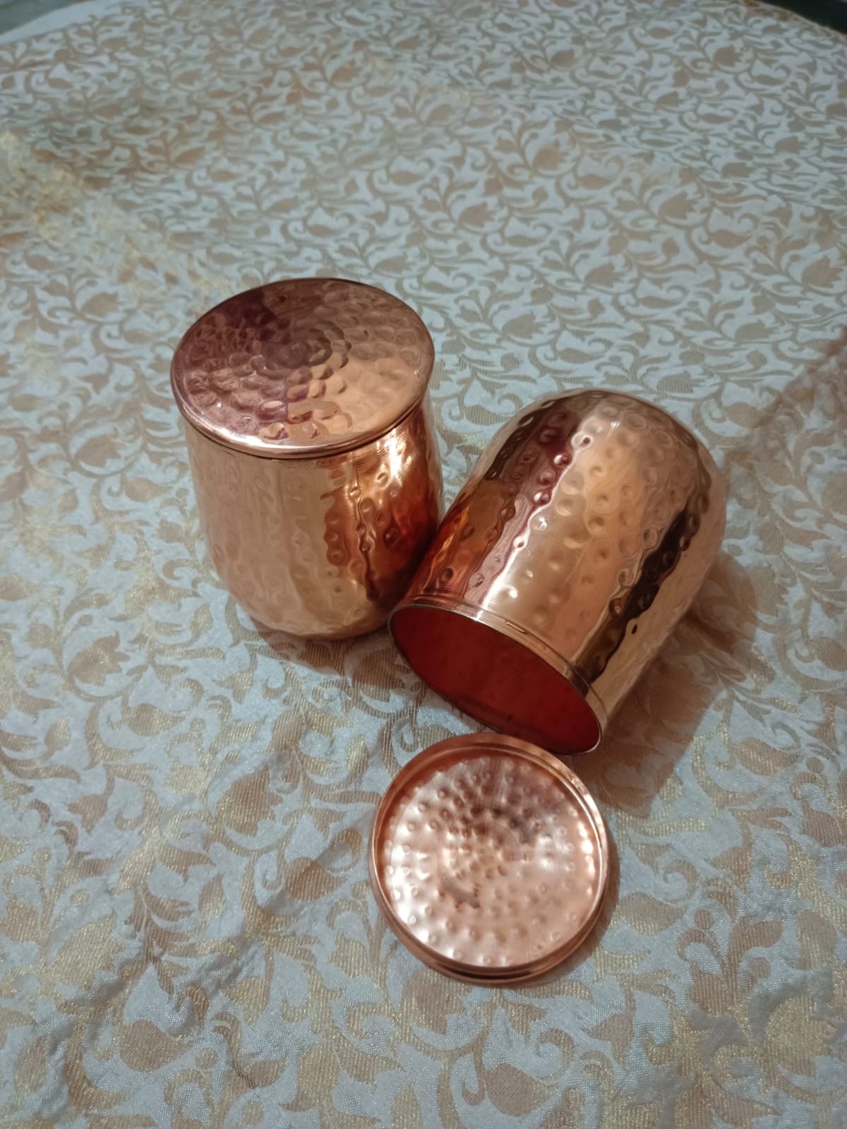 Ayurveda Attro Copper Cup (350ml) ｜ 阿育吠陀有蓋銅水杯 (#CC350)