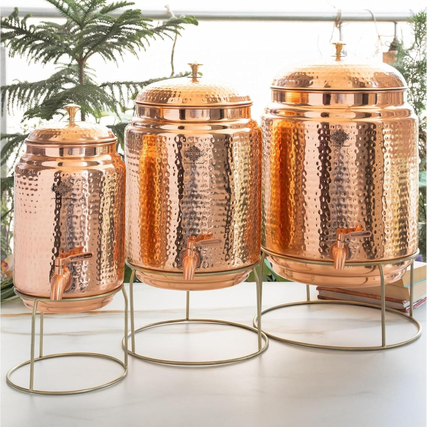 Hammered Copper Water Tank (11L) ｜ 純銅精品儲水桶11公升