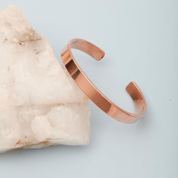 Minimalist Plain Copper Bracelet |  極簡素面拋光純銅手鐲 (#YS048)