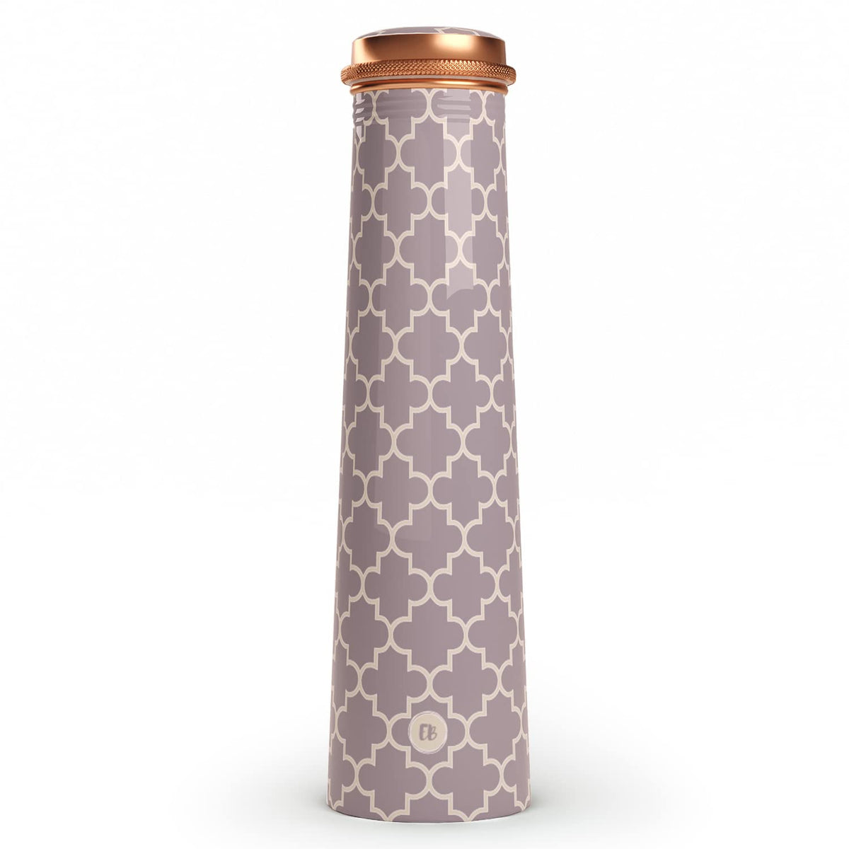 Copper Grey Slim Bottle  (750ml) ｜ 印度手工純銅水瓶
