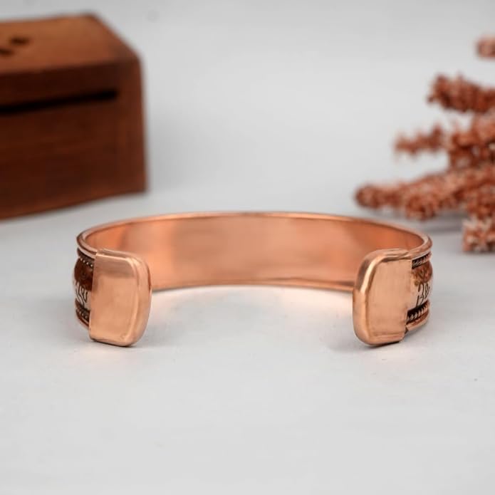 Handcrafted Om Copper Bracelet｜神聖的象徵符號純銅手工手環 （#YS020)