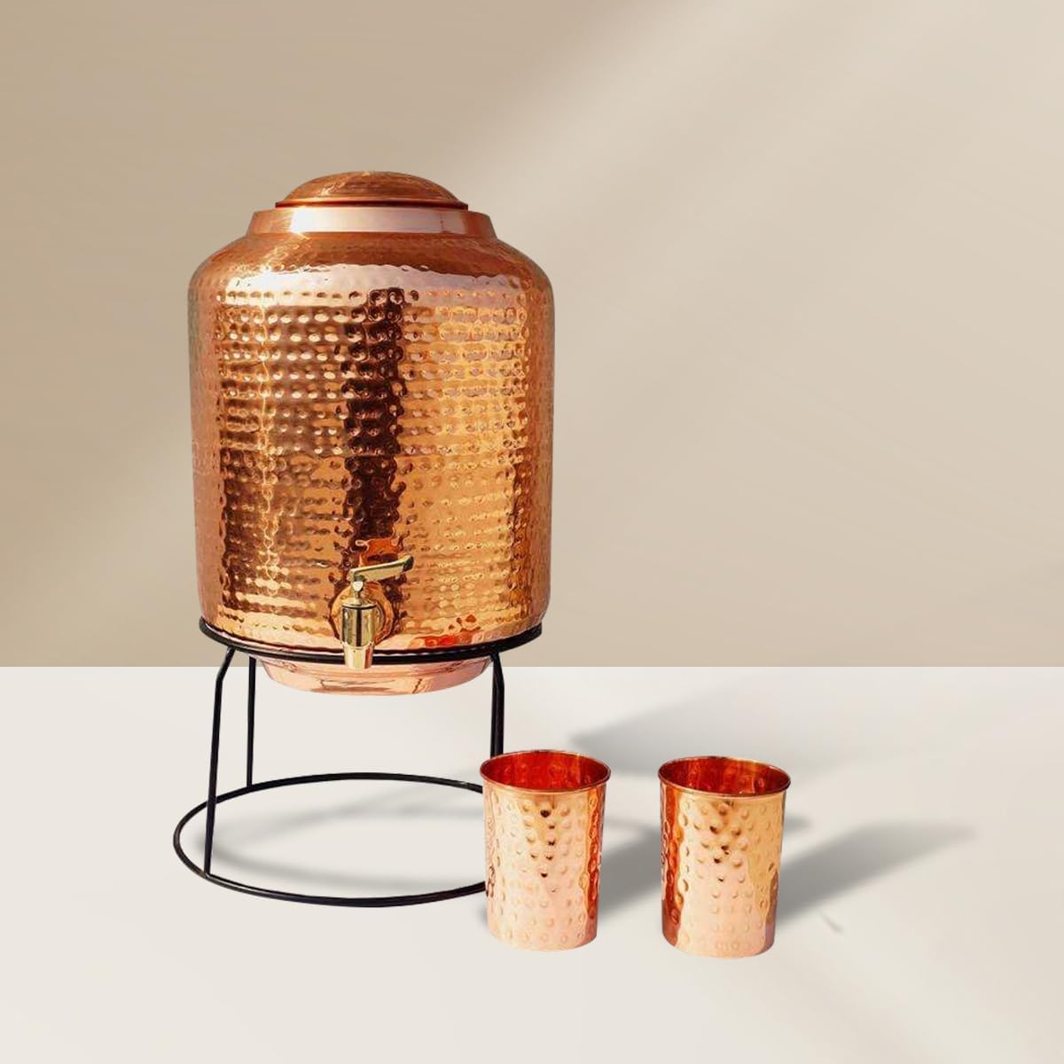 Copper Tank Set (5L & 2Cups) ｜ 純銅健康儲水桶5公升及2個銅杯