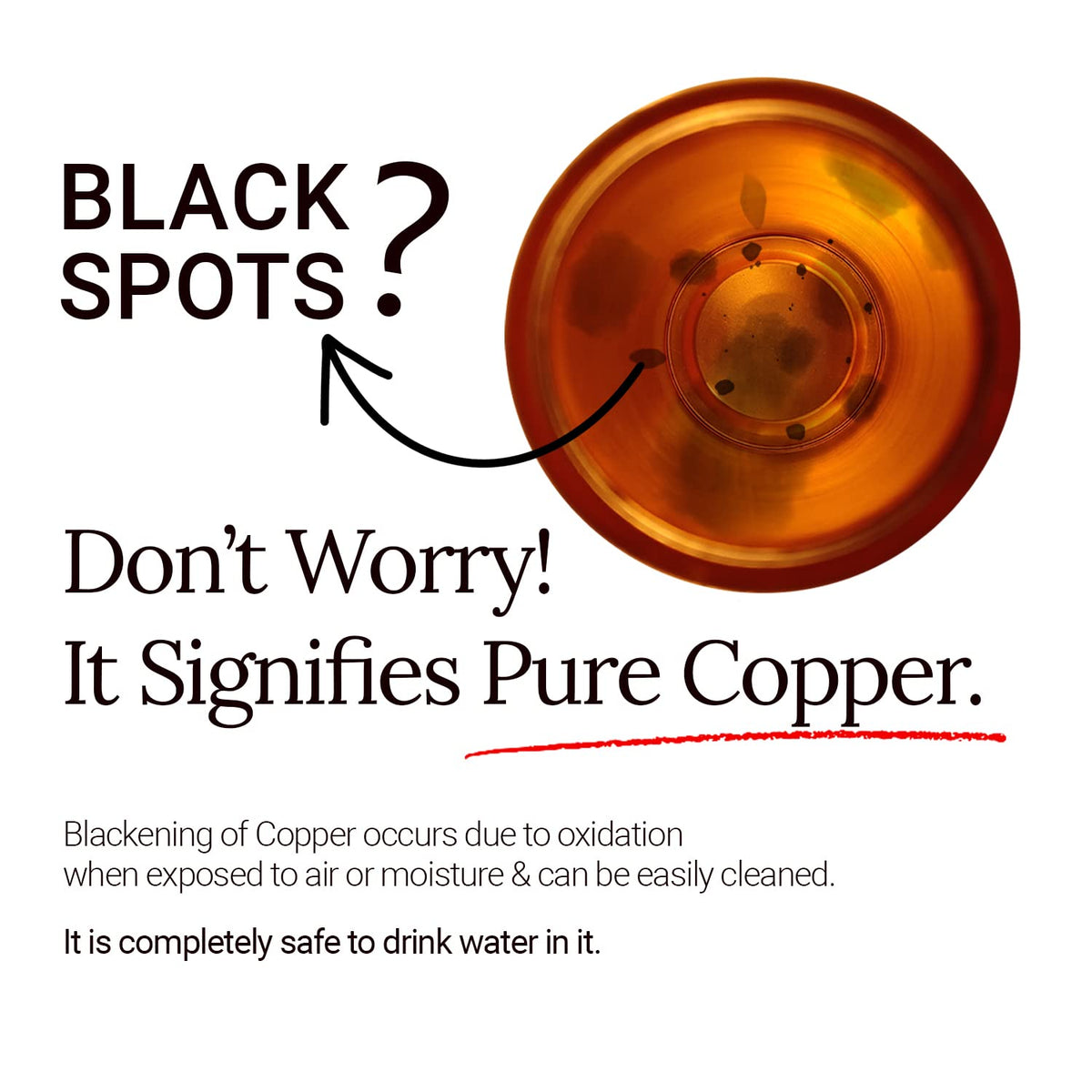 Copper Grey Slim Bottle  (750ml) ｜ 印度手工純銅水瓶