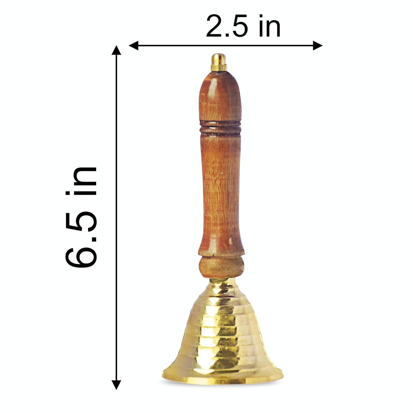 Brass Bell with Wood Handle | 木柄黃銅手搖鈴