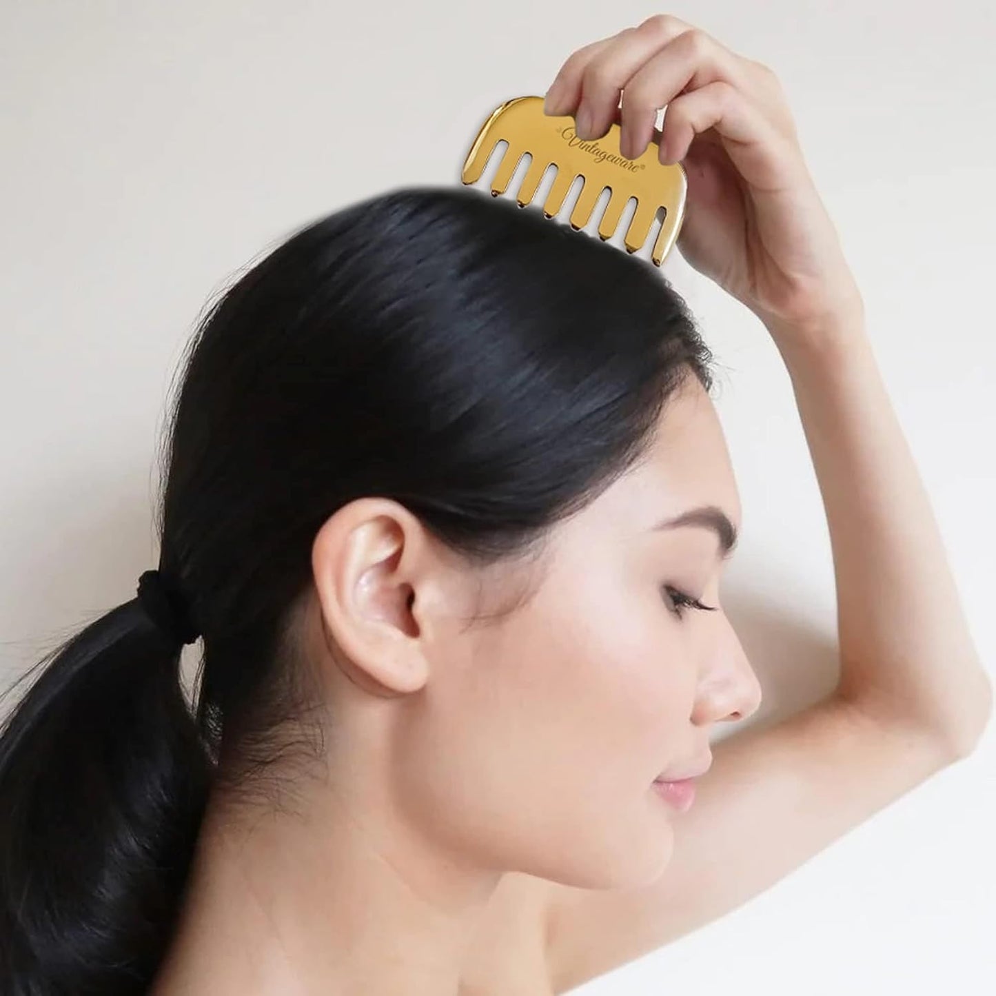 Kansa Comb & Kansa Gua Sha Combo 青銅按摩臉部梳子及經典刮痧板組合｜ 排毒儀式