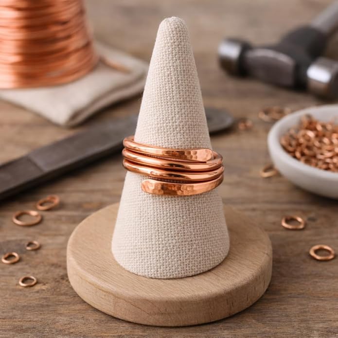 Hammered Copper Ring ｜印度匠人錘打純銅手工戒指 (#YS015)
