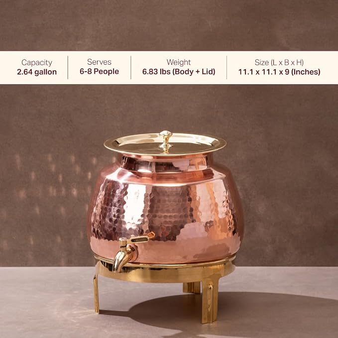 Copper Designer Style Tank  (10L) ｜ 純銅高品質精品儲水桶 - 10公升