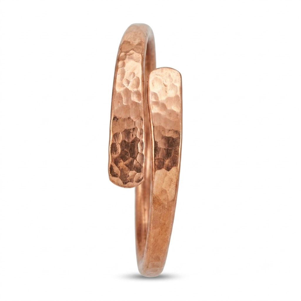 Hammered Copper Bracelet ｜印度匠人錘打純銅手工手鐲 (#YS012)