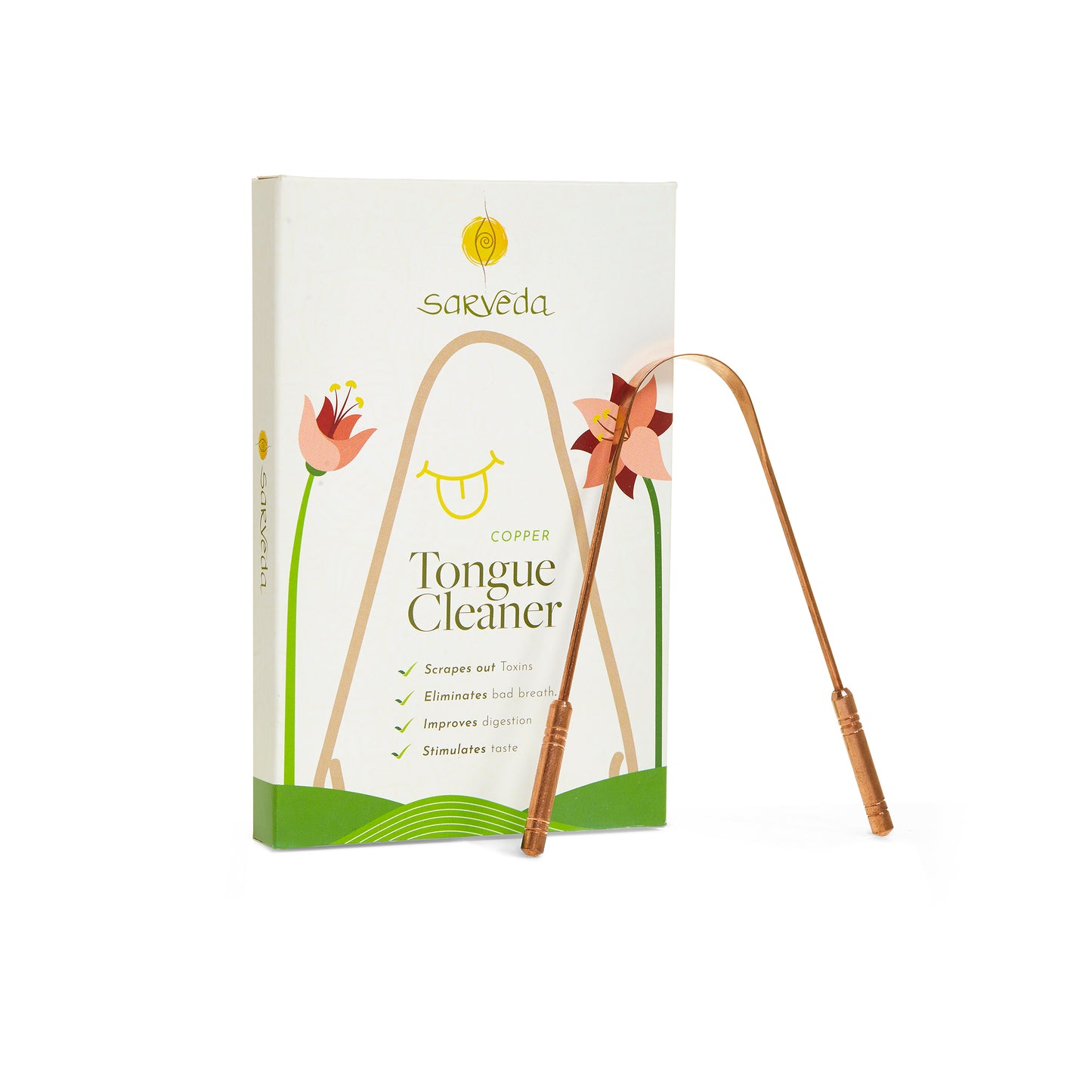 Copper Tongue Cleaner｜經典純銅淨化刮舌棒 清晨排毒儀式 (Pack of 2)