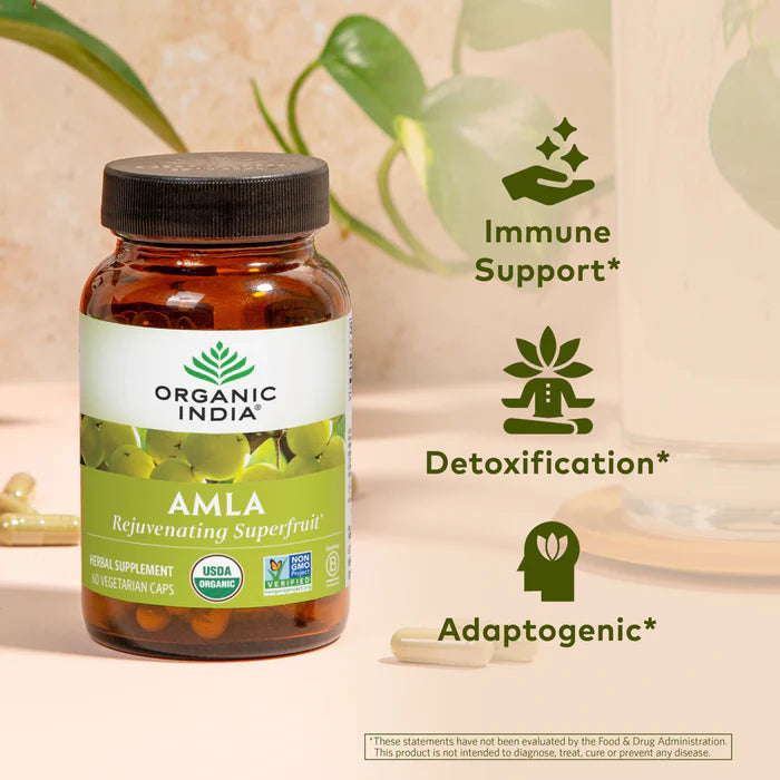 Organic Amla Powder & Amalaki Capsules (Combo)｜有機油甘子粉及油甘子膠囊 富含天然維他命 C 之王