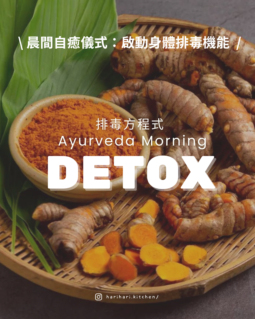 Ayurveda Detox Class｜ 排毒方程式