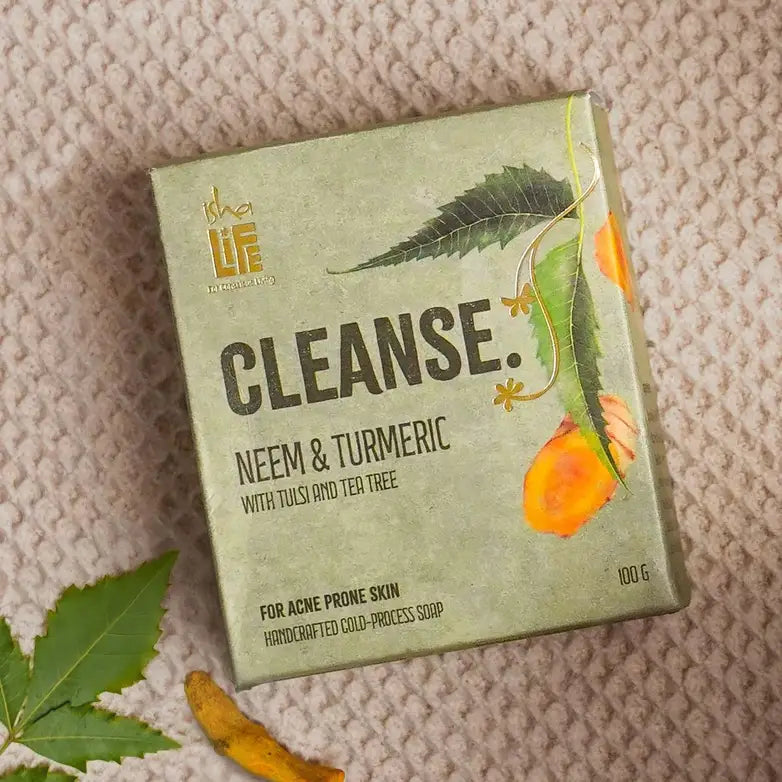 Cleanse Neem & Turmeric Soap｜潔淨手工皂 含印度苦楝、薑黃、聖羅勒和茶樹精華