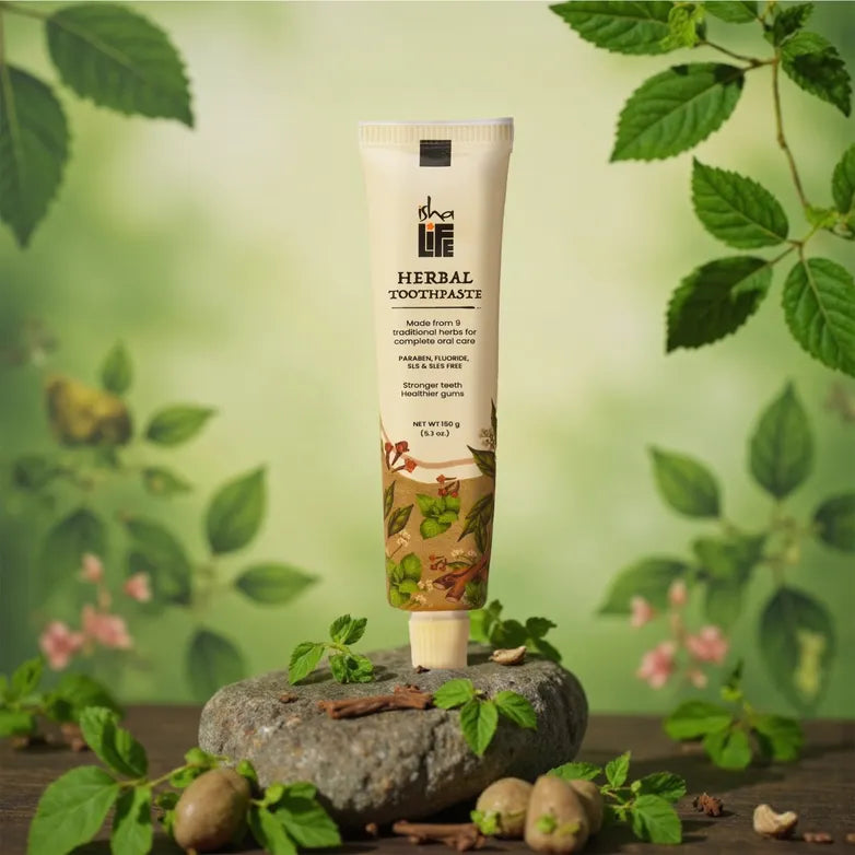 Ayurvedic Herbal Toothpaste |  阿育吠陀混合草本牙膏 無氟配方 150 gm (Pack of 4)