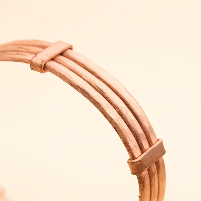 Unisex Rustic Craftsman Tri-band Isha Copper Bracelet |  三束錘鍛手工藝銅手環  (#YS037)