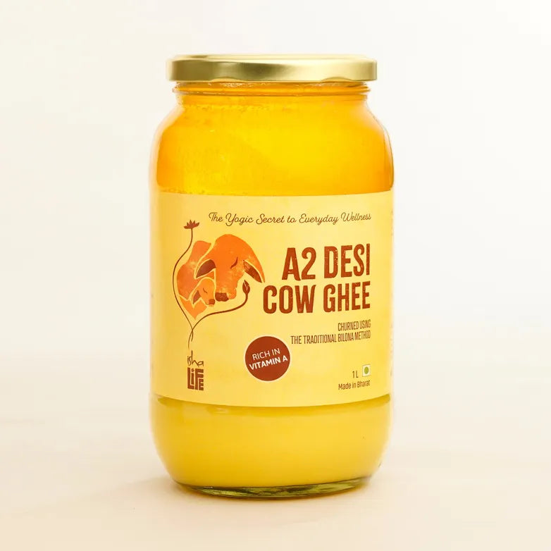 Isha A2 Bilona Pure Cow Ghee (1L)｜Isha Bilona A2 頂級手工草飼印度酥油