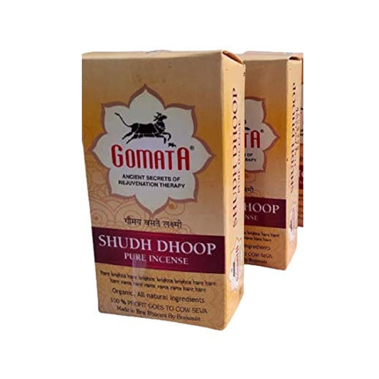 Shudh Dhoop Cow Dung Stick  (Pack of 2)｜ 印度聖牛香 淨化空間能量