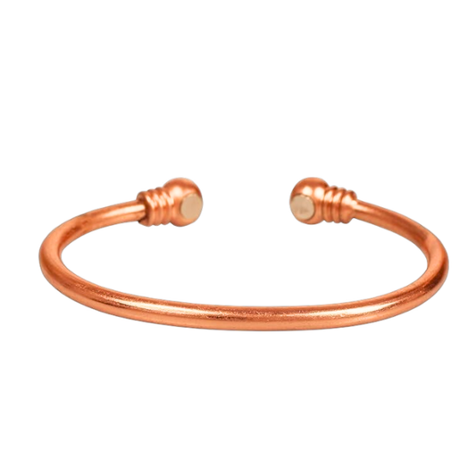 Copper Rounded Bracelet  |  純銅實心雙圓頭手鐲 (YS021)
