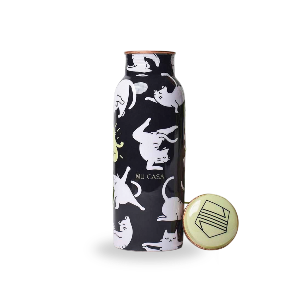 Ayurveda Copper Yoga-Cat Bottle (500ml) ｜阿育吠陀銅水樽 瑜伽貓款式