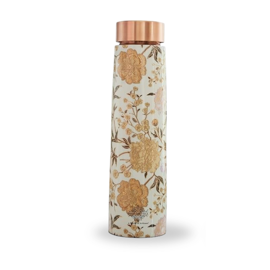 Ayurveda Yellow Gold Rose Copper Bottle (750ml) 阿育吠陀銅水樽