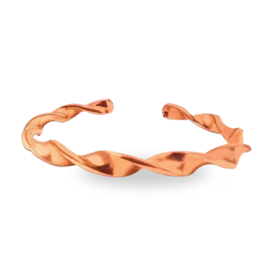 Minimalist Double Helix Elegant Copper Bracelet｜極簡純銅螺旋手鐲 (#YS033B)