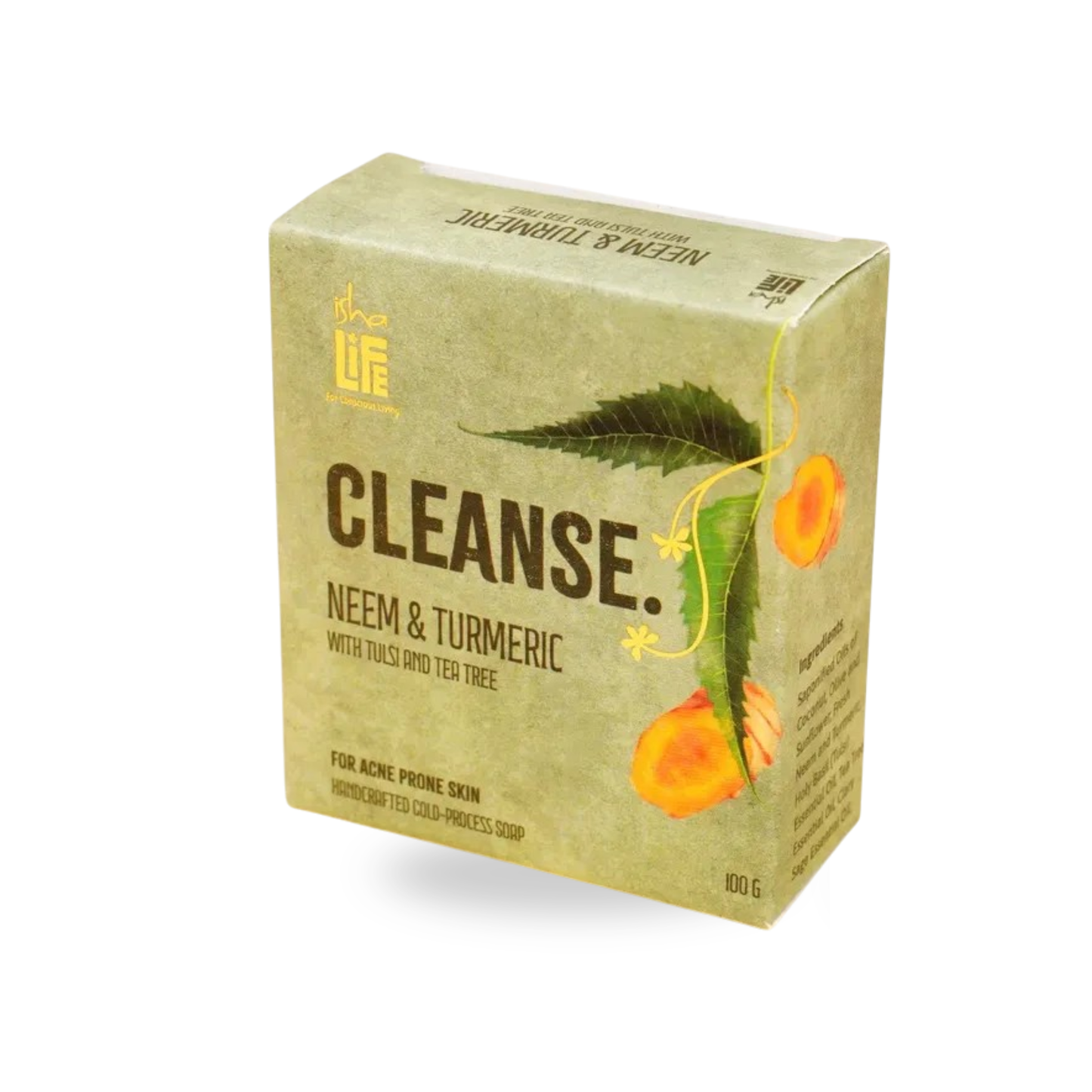 Cleanse Neem & Turmeric Soap｜潔淨手工皂 含印度苦楝、薑黃、聖羅勒和茶樹精華