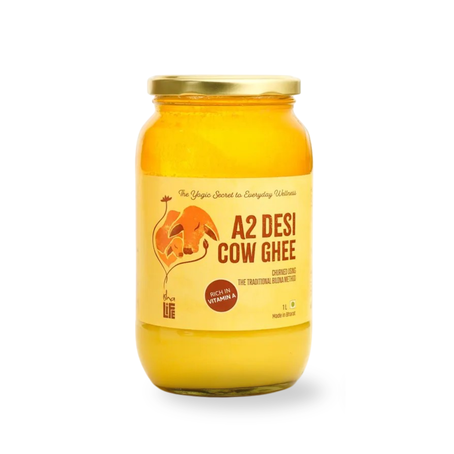 Isha A2 Bilona Pure Cow Ghee (1L)｜Isha Bilona A2 頂級手工草飼印度酥油