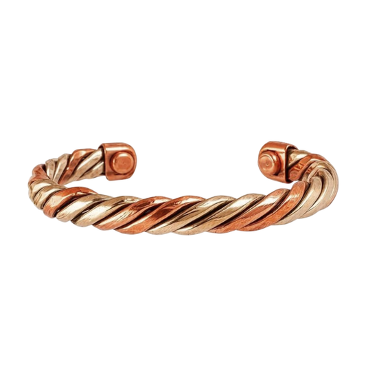 SALES - Two Tone Twisted Copper Bracelet  |  雙色麻花螺旋編織手鐲 (隨機款式) (#YS027)
