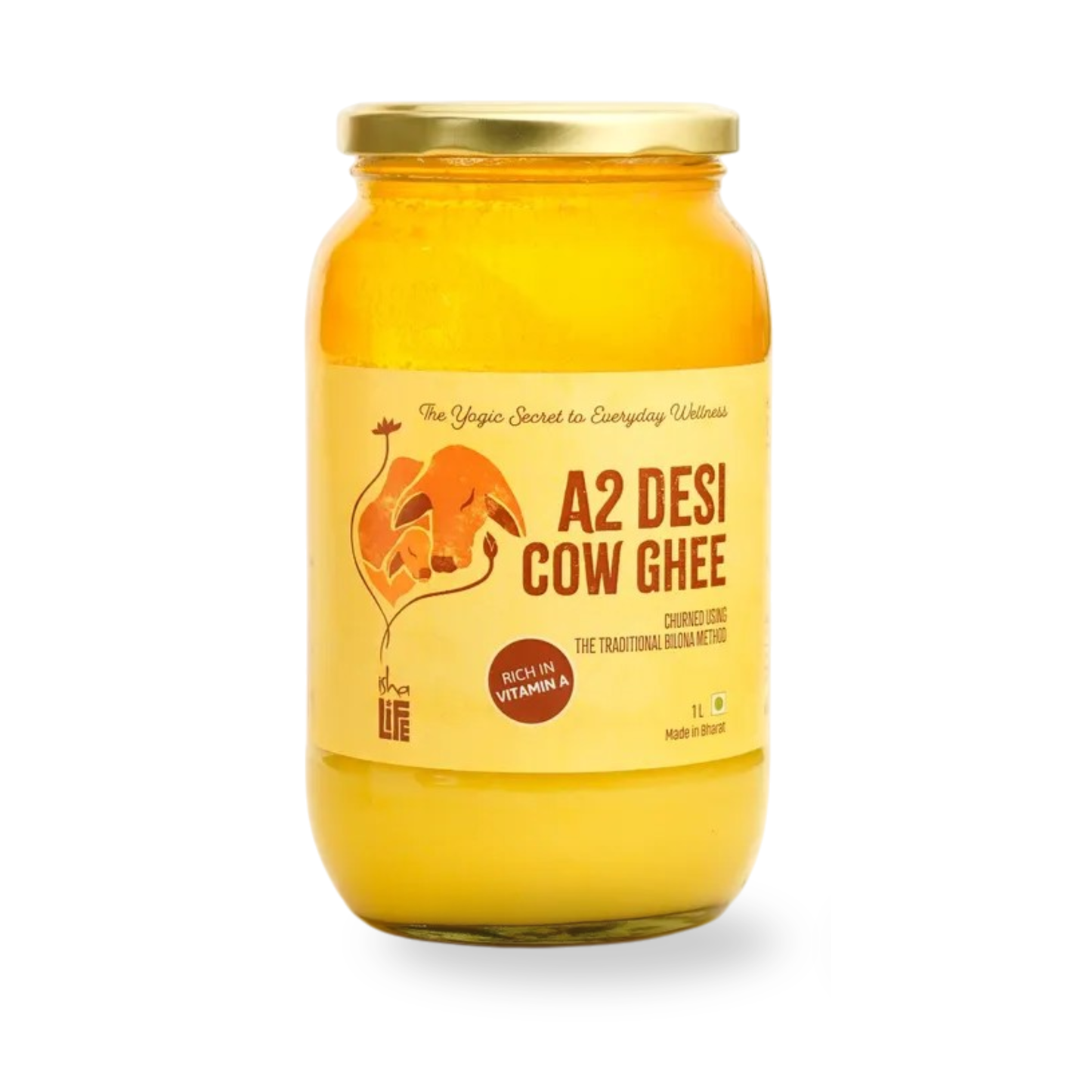 Isha A2 Bilona Pure Cow Ghee (1L)｜Isha Bilona A2 頂級手工草飼印度酥油