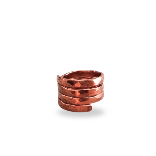 Hammered Thumb Copper Ring ｜手工錘打純銅大拇指戒指  (#YS031)