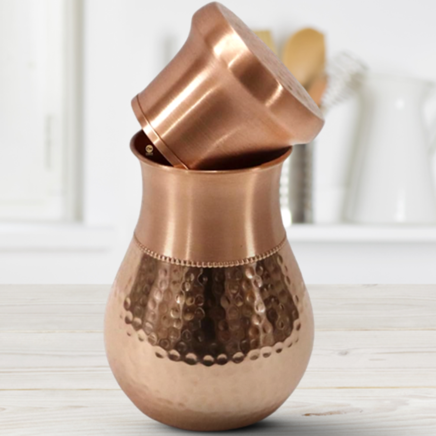 Copper Bottle Cup (650ml) ｜ 印度手工純銅水瓶