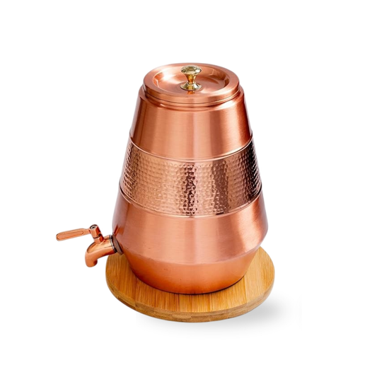 Copper Water Pot Dispenser with Tap(5L) ｜ 純銅精品儲水桶5公升