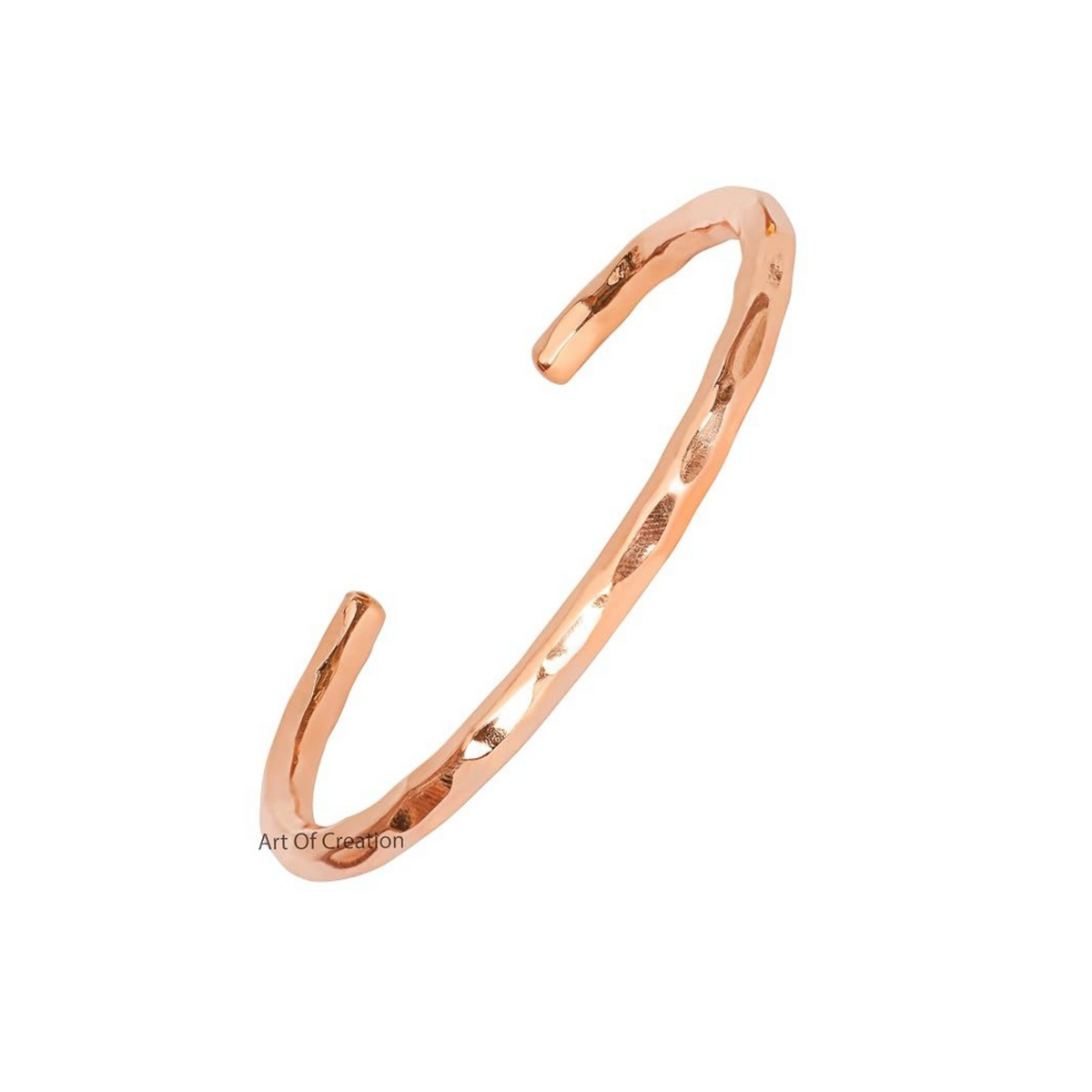 Minimalist & Hammered Copper Bracelet |  極簡素面拋光純銅手鐲 (#YS049)