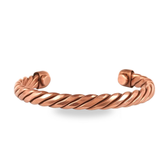 Twisted Rope Pure Copper Bracelet |  純銅麻花編織手環  (#YS038)