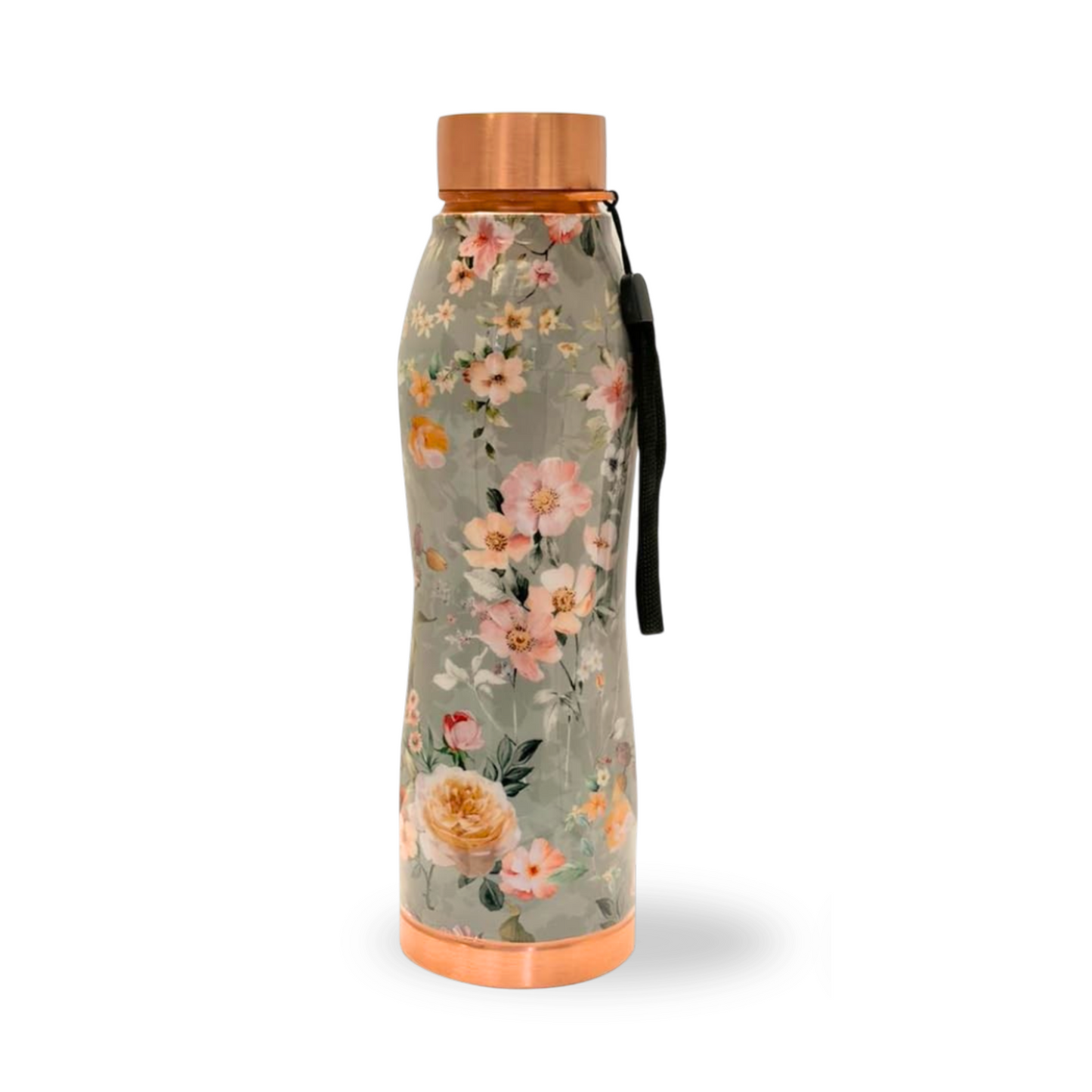 Copper Attro Travel Printed Bottle (950ml) ｜ 印度手工純銅水瓶